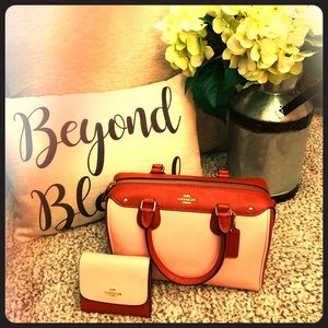 New Coach Mini Bennett and Matching Wallet Set